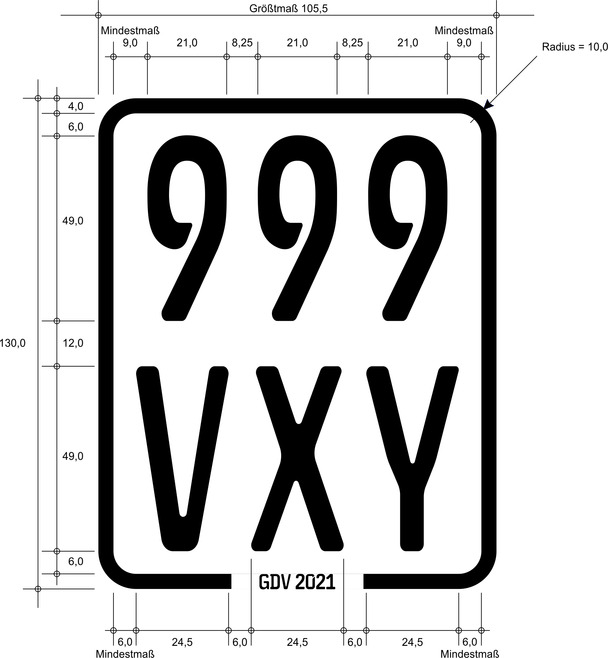 Auto Namen Nummernschild Nummer Nummern Schild in Schleswig