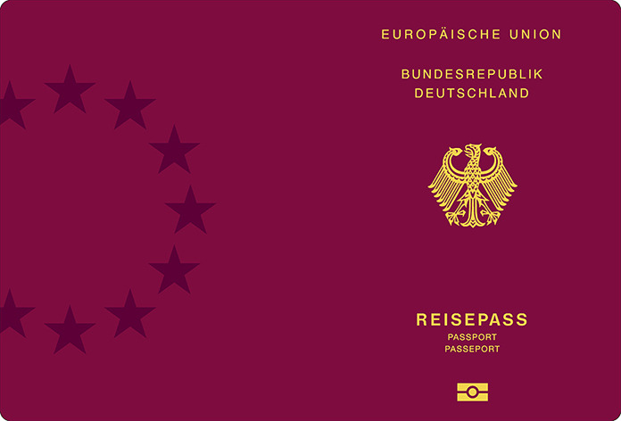 Abbildung des Einbands des Reisepasses