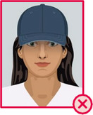 Illustration einer Person mit Basecap, das tief ins Gesicht gezogen ist.